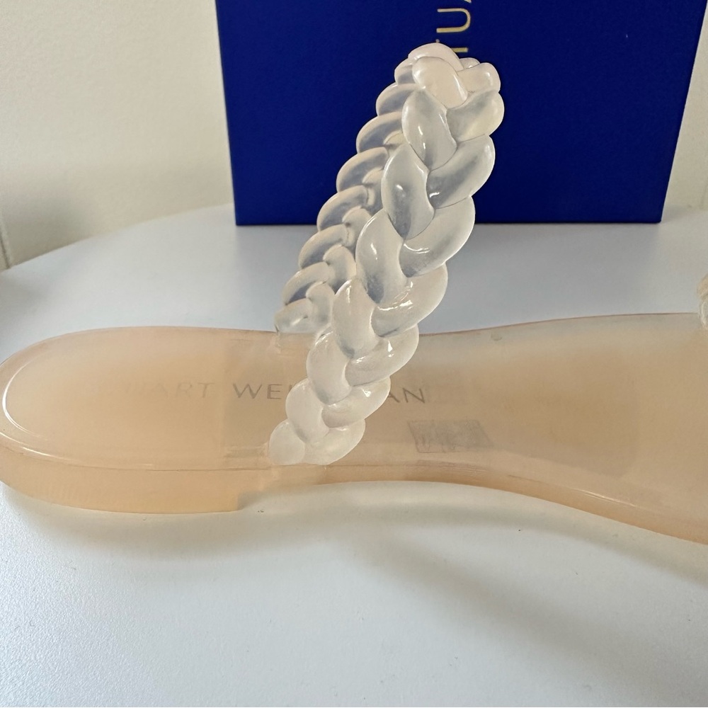 Stuart Weitzman Clear Braided Sandals - Picture 15 of 16